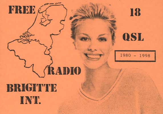 Radio Brigitte International QSL card (front)