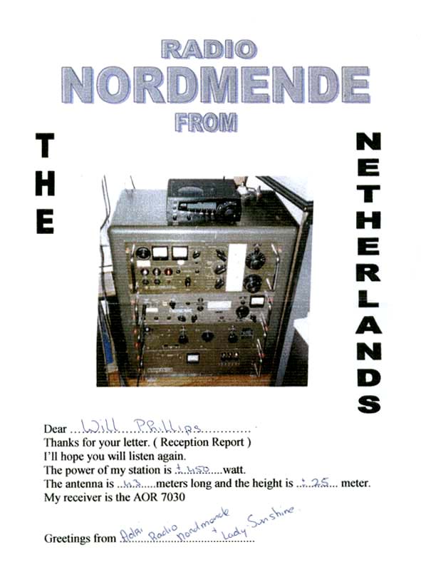 Radio Nordmende QSL