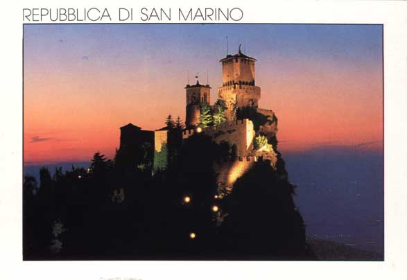Radio San Marino International QSL card (front)
