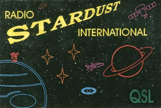 Radio Stardust QSL card (front)