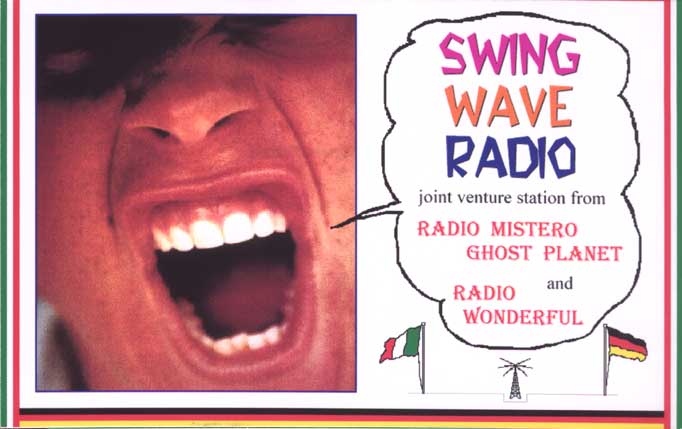 Swing Wave Radio QSL card (front)
