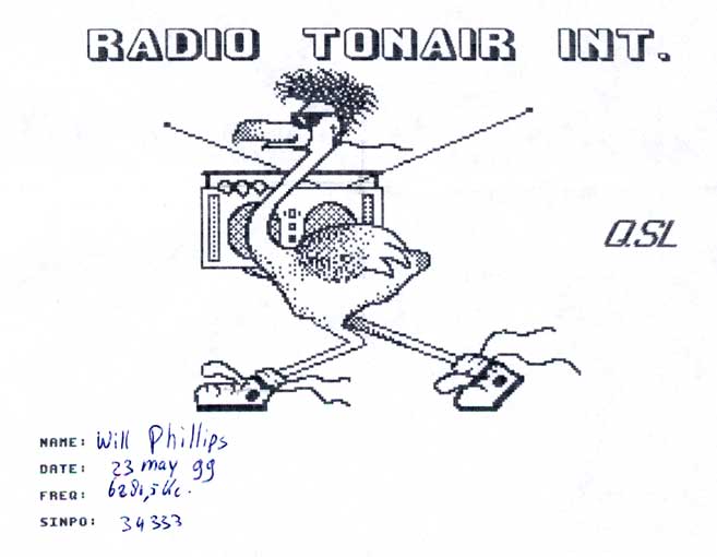 Radio Tonair QSL