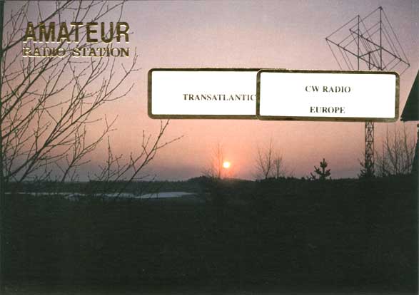 Transatlantic Radio QSL card