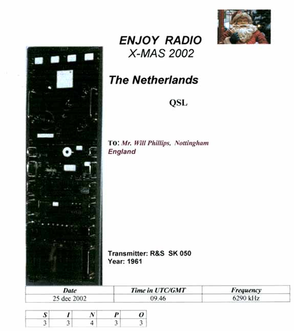 Enjoy Radio QSL