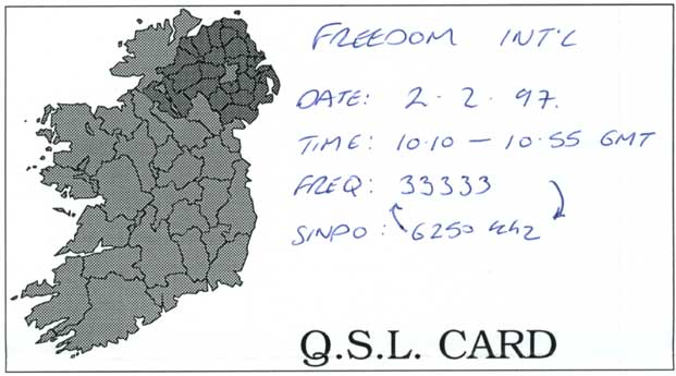 Freedom International QSL