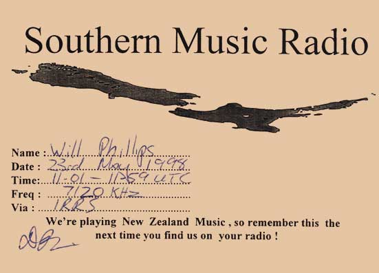 Southern Music Radio QSL card